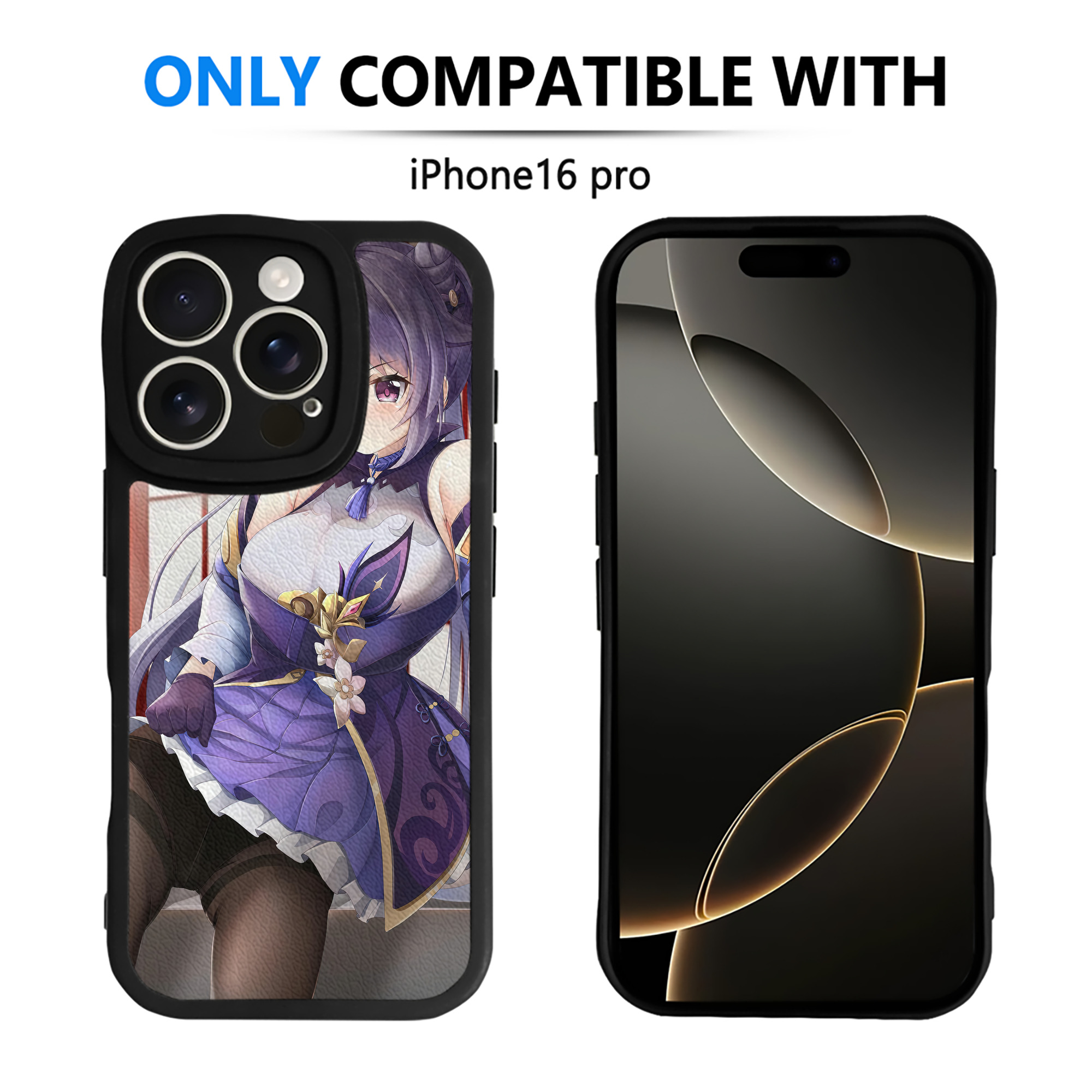 げんし神 genshin 【iPhone 16シリーズ対応】シリコンスマホケース（レザー調） 材質：シリコン